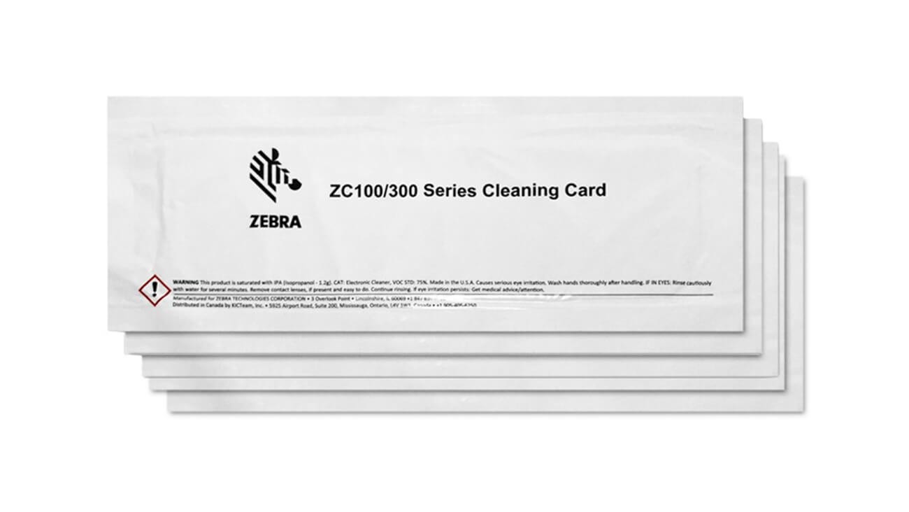 Zebra ZC100/ZC300 tisztítókártya (105999-311)